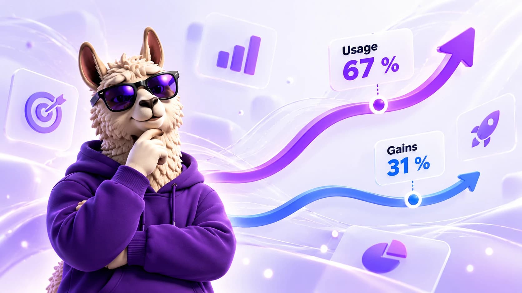 Le lama Lamalo, 67% d'usage de l'IA pour 31% de gains